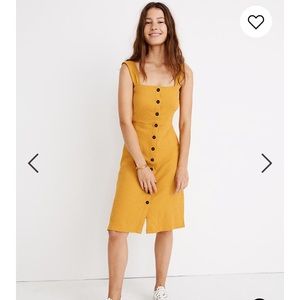 Madewell Texture & Thread Yellow Dress